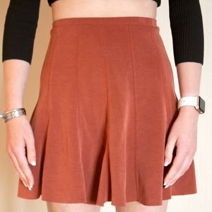 UO Orange Mini Skirt